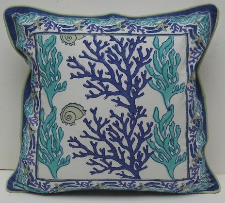 18 x 18 Reef Blue Pillow