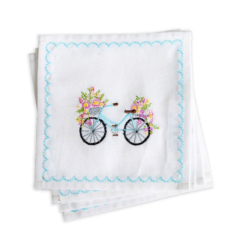 Blossom Bike Set/6 cocktail coaster