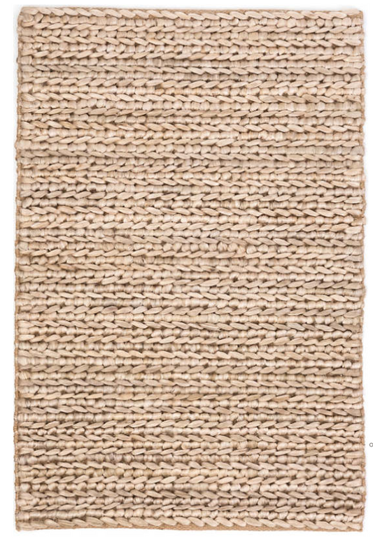 Jute Woven Bleached Oak Rug 2x3