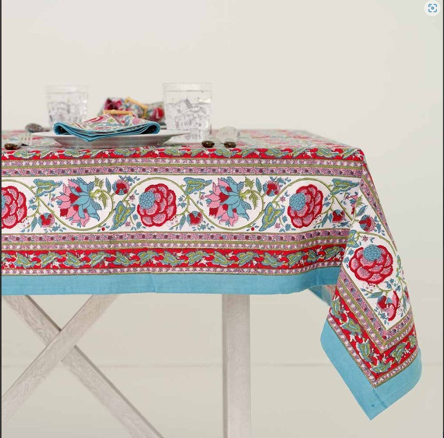 Bohemian Floral Tablecloth 60x90