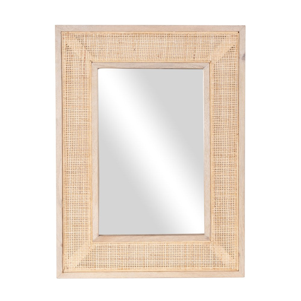 Wood/Cane Mirror 24x18