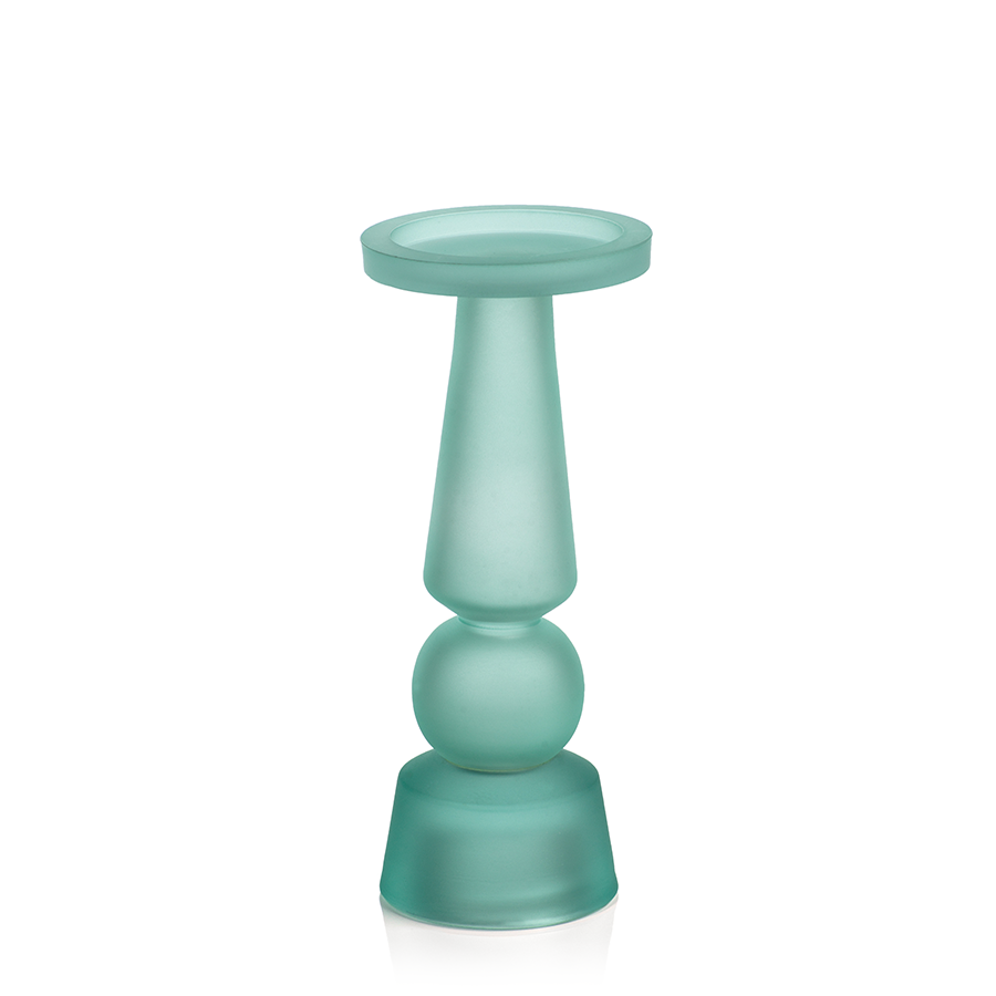 Matt Frosted Glass Pillar Holder 10.25