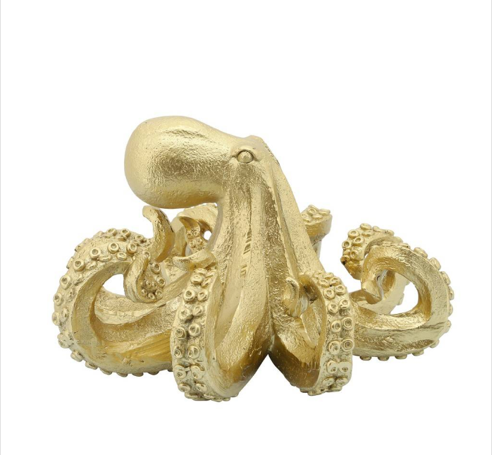 Gold Octopus 10 Table Accent