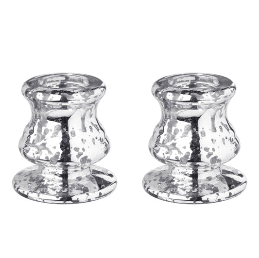 Mercury Glass Candle holders