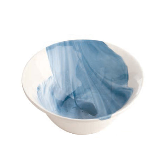 Cermaic Blue and White Soup Bowl 6.75"