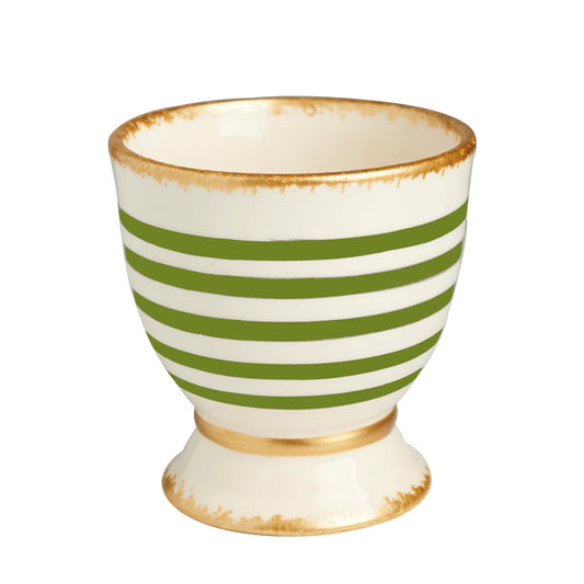 Green Stripe Cachepot Small