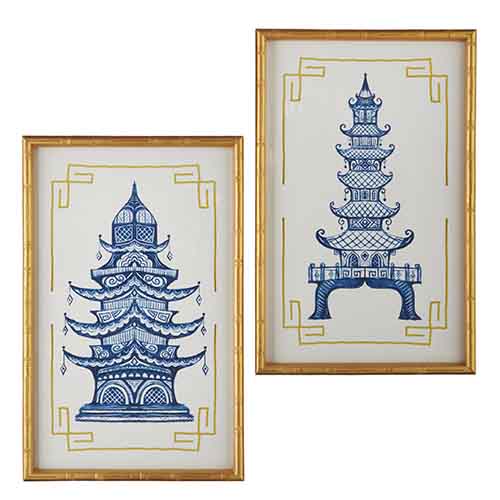 Blue Pagoda Prints