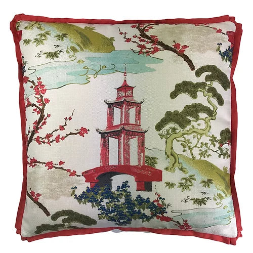 Pair of Paradise White 22 x 22 Toss Pillow