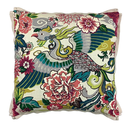 Pair of Lushan Garden w/ Cupcake Flange 22 x 22 Toss Pillow