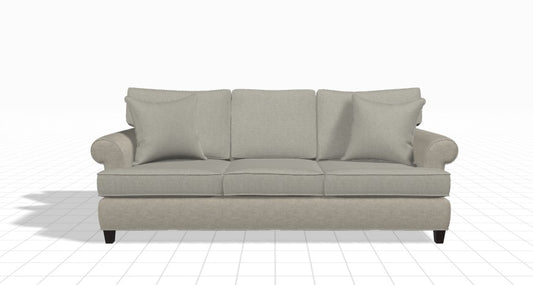 Upholstered Sleeper Sofa in Straw