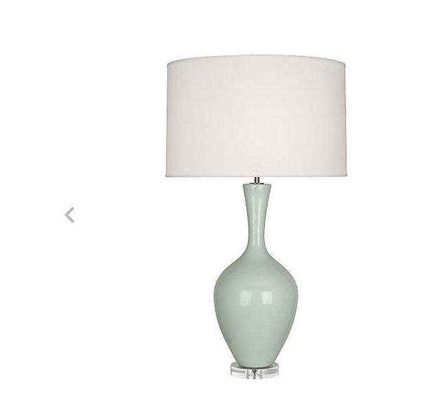 Pair of Celadon Table Lamps