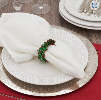 Beaded Wreath Napkin Ring