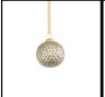 Beehive Glass ornament silver gold Glitter 4"