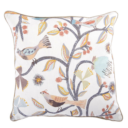 Pair of Bird of Eden 22 x 22 Toss Pillows