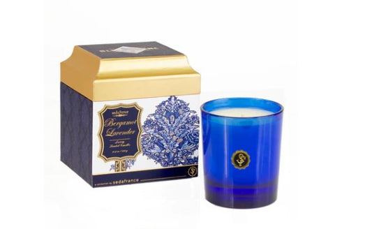 Bleu Et Blanc Bergamot Lavendar Boxed Candle