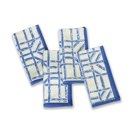 Blue Bamboo Napkin set of 4