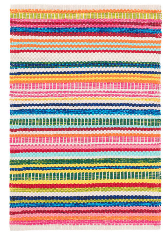 Bright Stripe Indoor/out Rug 2x3