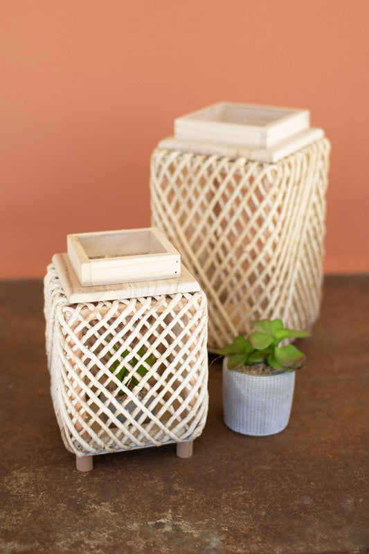 Set of two Woven Lanterns