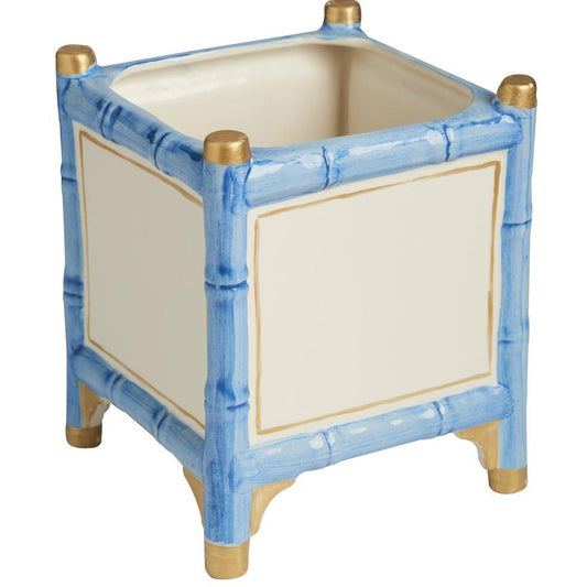 Large Blue and White Cachepot