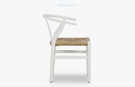 White Wishbone Dining Chair