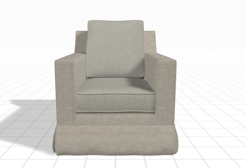 Custom Swivel Chair in Kravet Smart Green