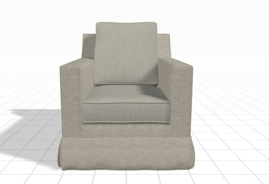 Custom Swivel Chair in Kravet Smart Green