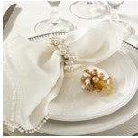 Faux Pearl Napkin Ring