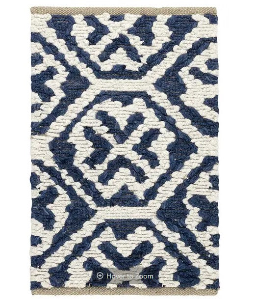 Fonda Soumak Blue Jute Rug 2x3