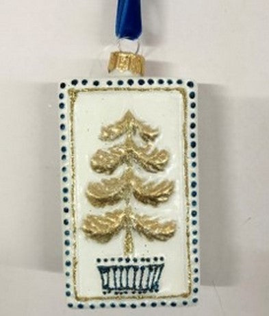Glass Ornament with Tree