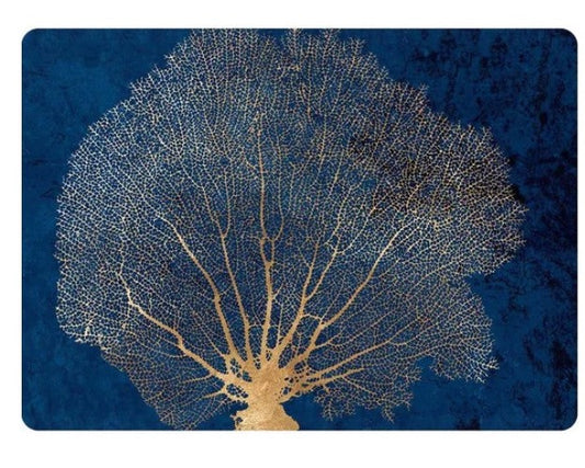 Gold Coral Placemats Set of 4