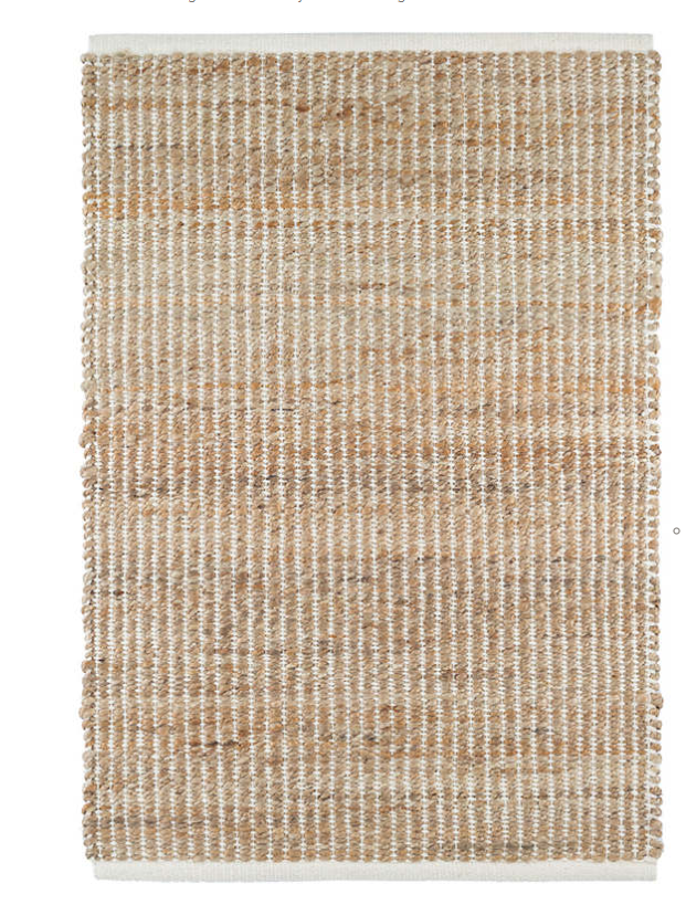 Gridwork Ivory Woven Jute 2x3