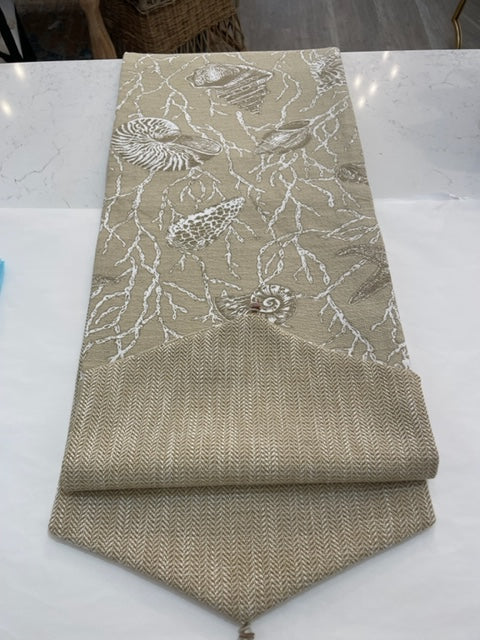 Custom Coastal Shell Runner 90"