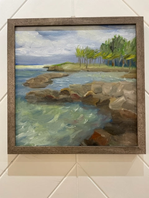 Original Oil painting Jupiter Inlet