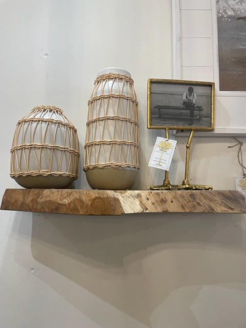 19.7 x 9.8" Live Edge Shelf