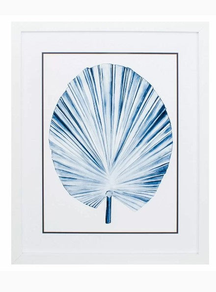 Indigo Tropical Leaf III 33x27