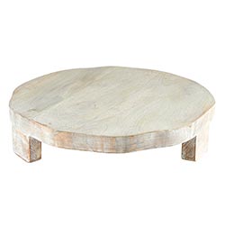 Round Pedestal Wood Board