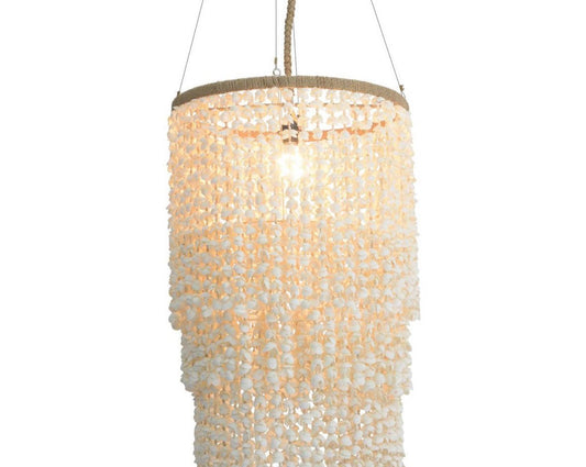 Shell Chandelier, Cream