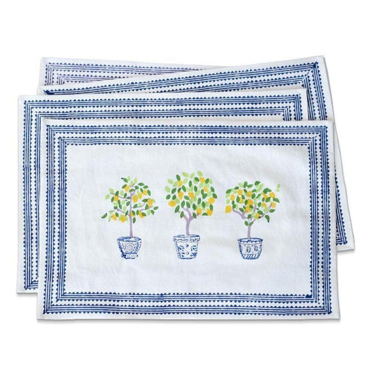 Lemon Topiary Placemat S/4