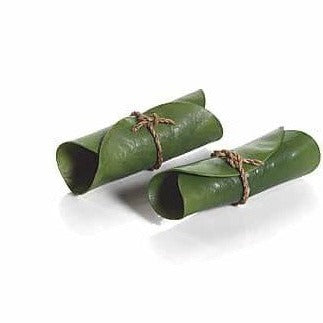 Pack of 6 lotus leaf napkin rings