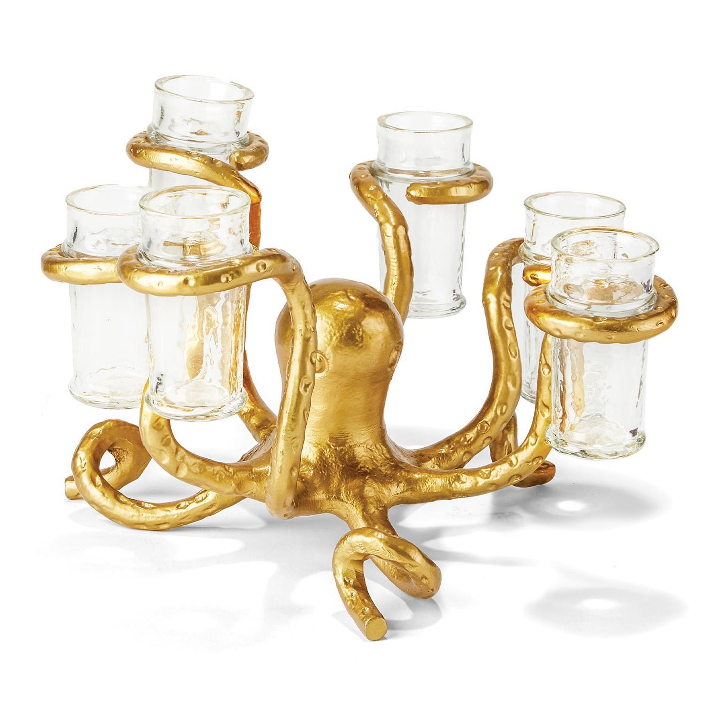 Gold Octopus Shot Glass Holder