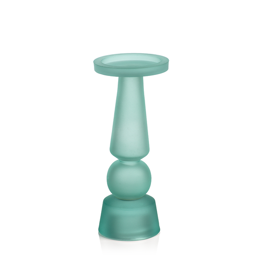 Matt Frosted Glass Pillar Holder 10.25