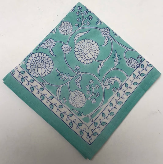 Aqua Burg Set of 6 Napkins
