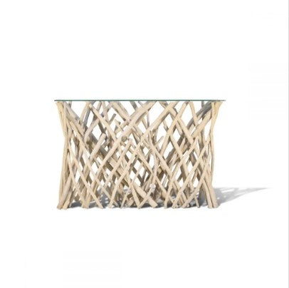 Natural Bleached Console Table 47x14x30
