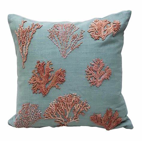 Knotty Coral Pillows 16 x 16