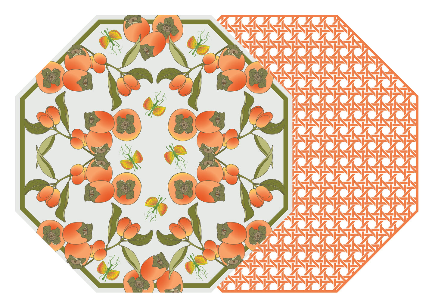 Citrus Octogonal Placemat