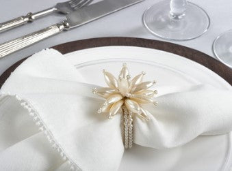 Pearl Flower Napkin Ring