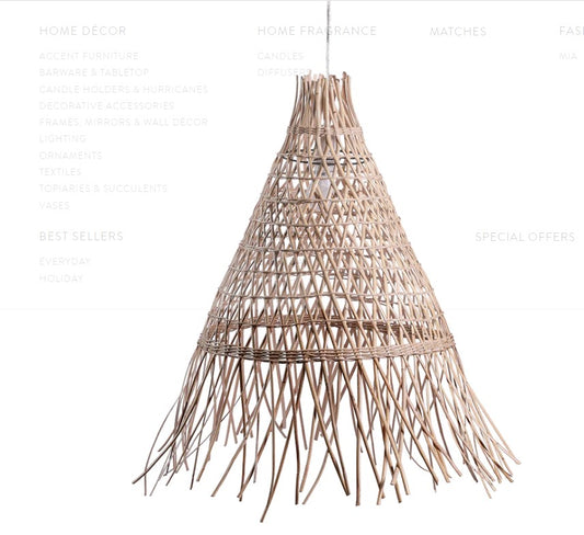 Rattan Pendant Lamps Large