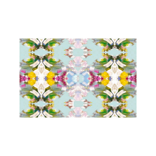 Poppy Blue Floor Mat 3 x 5