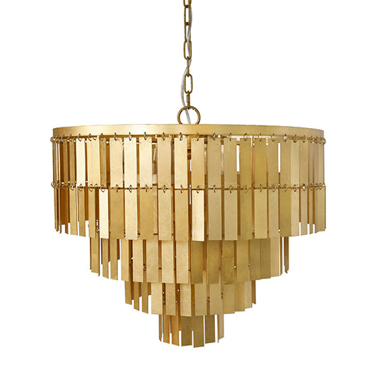 Gold Leaf Chandelier