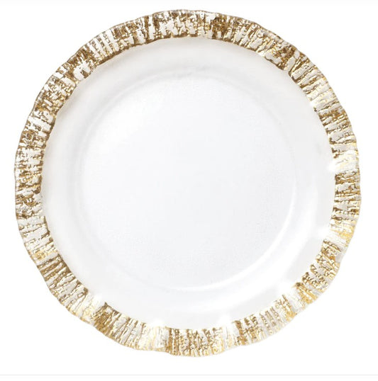 Rufolo Glass Gold Service Plate/charger